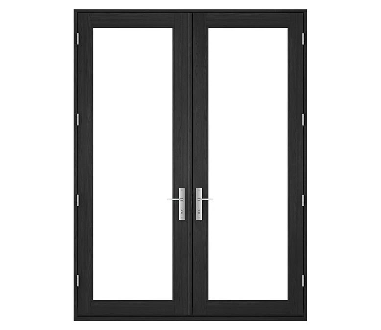 Pella Reserve Contemporary Wood Hinged Patio Door in Bloomington